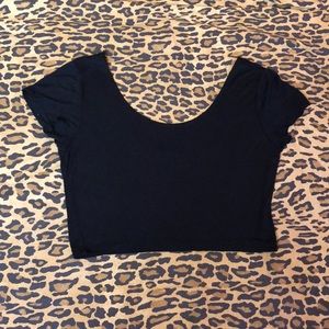 Black crop top